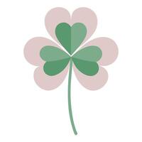 Soft Symmetry Minimalist Clover Blossom and Flower Concept vector