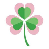 Creative Soft Symmetry Minimalist Clover Blossom and Flower Concept vector
