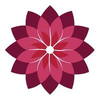 Modern Subtle Impression Negative Space Blossom and Flower Concept vector