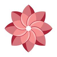 Creative Negative Space Design Open Petal Flower and Flower Concept vector