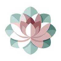 Depth Overlapping Shadow Petal Blossom and Flower Concept vector