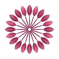 Elegant Structured Simplicity Parallel Line Petal Blossom and Flower Concept vector