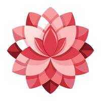 Elegant Depth Overlapping Shadow Petal Blossom and Flower Concept vector