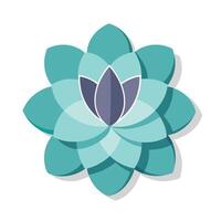 Modern Depth Overlapping Shadow Petal Blossom and Flower Concept vector