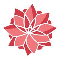 Elegant Negative Space Focus Petal Fragment Flower and Flower Concept vector