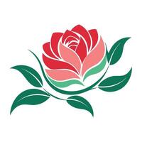 Modern Softly Tilted Petals Slanted Bloom and Floral Design and Flower Concept vector