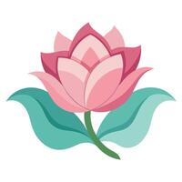 Elegant Flowing Motion Soft Wave Petal Flower and Modern Design and Flower Concept vector