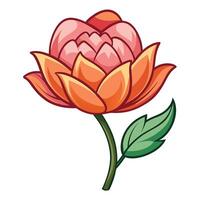 Raw Simplicity Torn Edge Petal Flower and Flower Concept vector