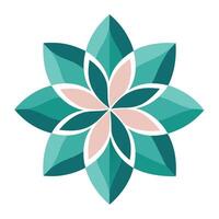 Modern Sharp Minimalism Triangle Petal Flower and Flower Concept vector