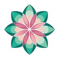 Elegant Sharp Minimalism Triangle Petal Flower and Flower Concept vector