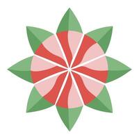 Geometric Precision Triangle Frame Petal Flower and Flower Concept vector