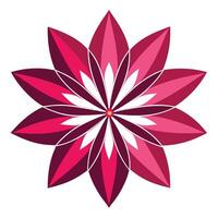 Elegant Graphic Precision V Shaped Petal Blossom and Flower Concept vector