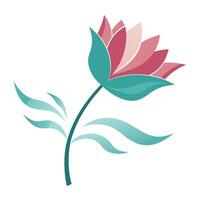 Dynamic Motion Wind Blown Petal Flower and Flower Concept vector