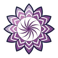 Modern Playful Geometry Zigzag Petal Flower and Flower Concept vector