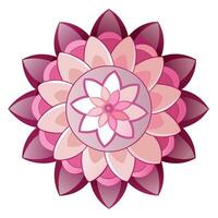 Elegant Sharp Simplicity Zigzag Edge Petal Flower and Flower Concept vector
