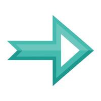 Elegant Arrow Icon with Simple Directional Arrow and Flat Style vector