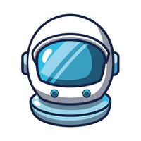 Modern Astronaut Icon with Astronaut Helmet and Reflection vector