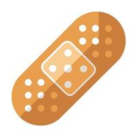 Bandage Icon with Flat Style and Small Wound vector