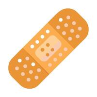 Modern Bandage Icon with Flat Style and Small Wound vector