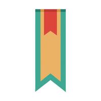 Modern Simple Bookmark Ribbon Icon Isolated on a White Background vector