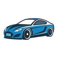 Modern Sleek and Modern Car Icon Isolated on a White Background vector