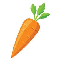 Fresh Carrot Icon Symbolizing Healthy Food and Isolated Background vector