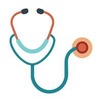 Elegant Simple Doctor Icon with a Stethoscope and Isolated Background vector