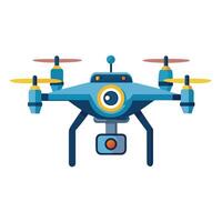 Drone Icon with a Camera and Isolated Background vector