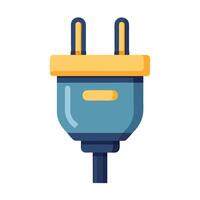 Modern Modern Electric Plug Icon with a Socket and Isolated Background vector