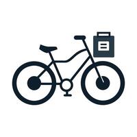 E-Bike Icon with a Battery Symbol and Isolated Background vector