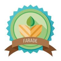 Modern Product Icon with a Fair Trade Certificate and Isolated Background vector