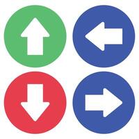 Four arrows pointing in different directions vector