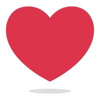 Heart icon on white background vector