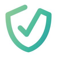 Shield With Check Mark vector
