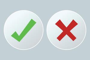 Two check marks on a white background vector