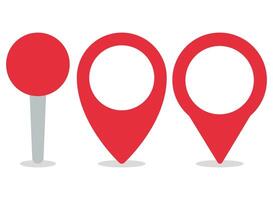 A red pin and spoon are shown next to a map pointer vector