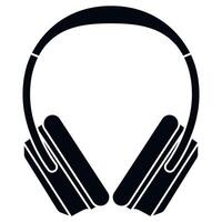 Headphones icon on white background vector