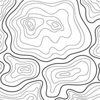 A black and white drawing of a map with lines vector
