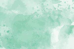 Watercolor background with green and white splatters vector