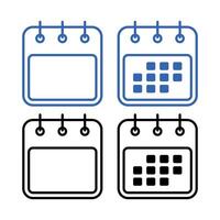 Calendar Abstract Set Of Four vector