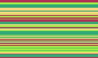 Vibrant horizontal stripes in lime green, teal, and muted red create a cheerful, modern design. Perfect for backgrounds, website banners, or textile prints. vector