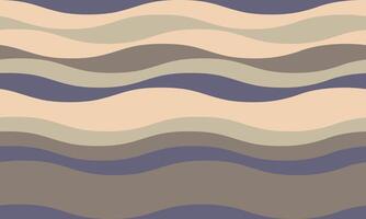 Serene abstract wave pattern in muted earth tones. Perfect for backgrounds, textiles, website designs, and packaging. Evokes calmness and natural fluidity. Modern minimalist aesthetic. vector