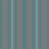 Vepeat lines background seamless, curtain textile stripe pattern. Santasy fabric texture vertical in grey and cyan colors. vector