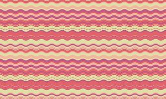 Abstract wavy stripes in soft pink, coral, and cream tones. A cheerful, seamless pattern ideal for textile design, website backgrounds, or vibrant branding. vector