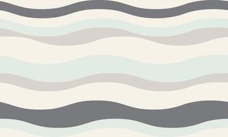 Serene wavy stripes in soft grey, beige, and mint green create a calming, minimalist pattern. Ideal for backgrounds, textiles, website designs, and stationery. vector