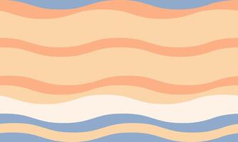 Serene pastel wave pattern. Perfect for backgrounds, website design, or textile prints. Evokes calmness, summer vibes, and a minimalist aesthetic. vector