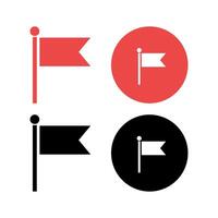 Flag And Circles Set vector
