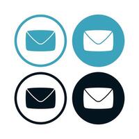 Mail Circles Set vector