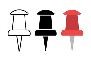 Pin Tack Set Of Three vector