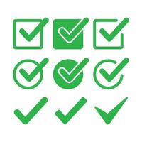 Check Mark Set vector